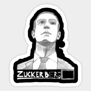 Zuckerberg Illustration Sticker